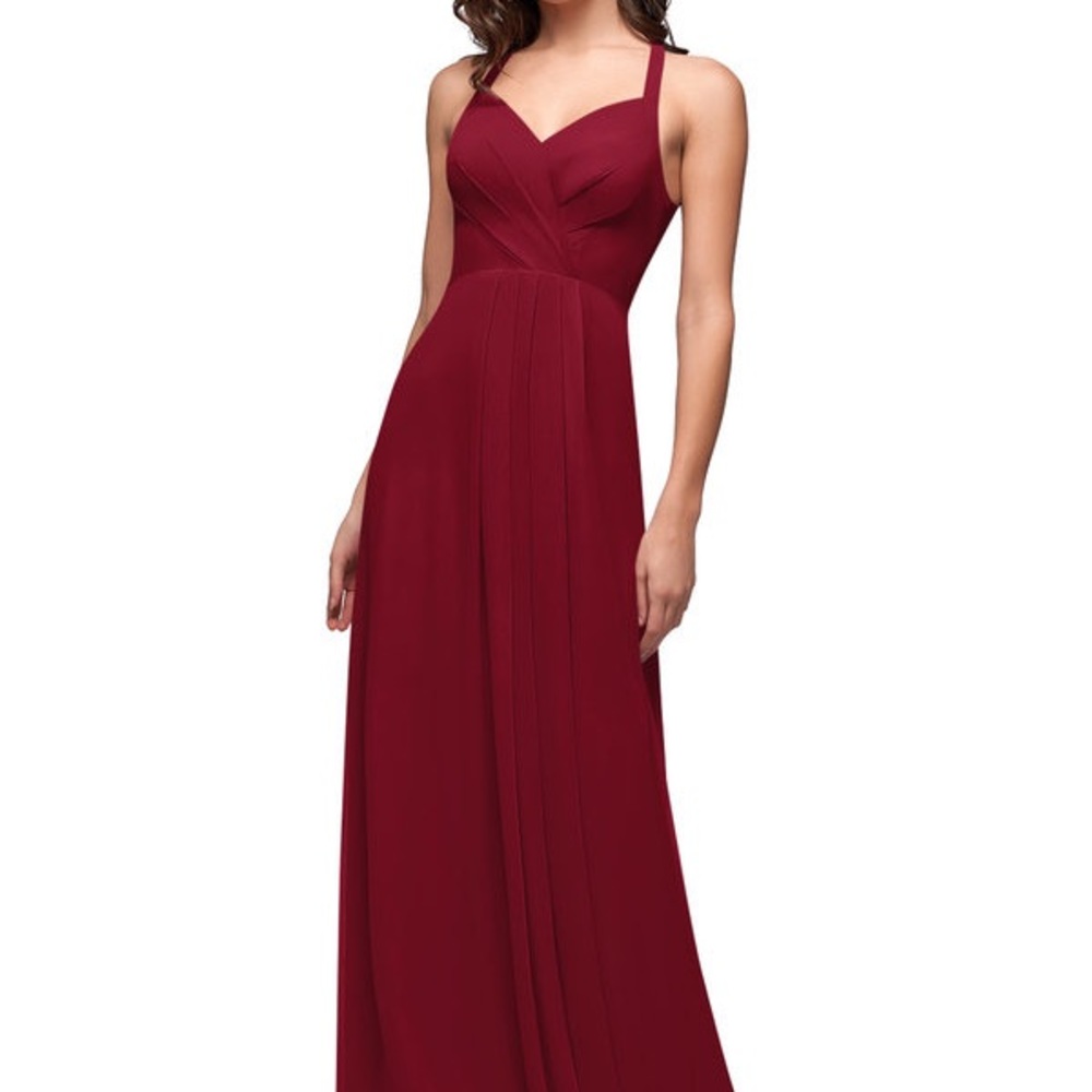Azazie Alani Evening Gown Burgundy NWT